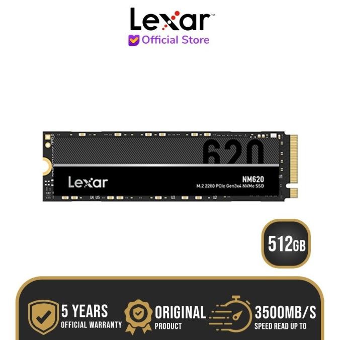 CO Lexar SSD NM620 Pcie 3.0 NVMe M.2 512GB - LNM620 512 GB