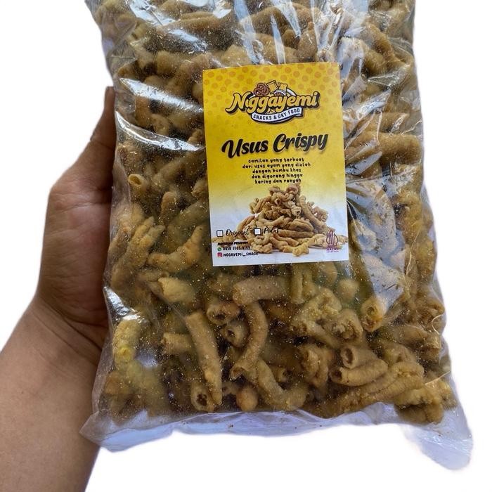 

BIG SALE Keripik Usus Nggayemi Original Daun Jeruk 500g - Camilan Gurih Renyah Asin Crispy Pedas -