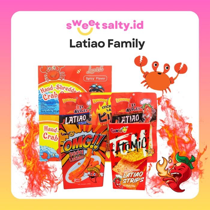 

PROMO Lianggui Spicy CRAB STICK OMG!! LATIAO PEDAS Strips Snack Pedas Sambal Makanan Snack Food