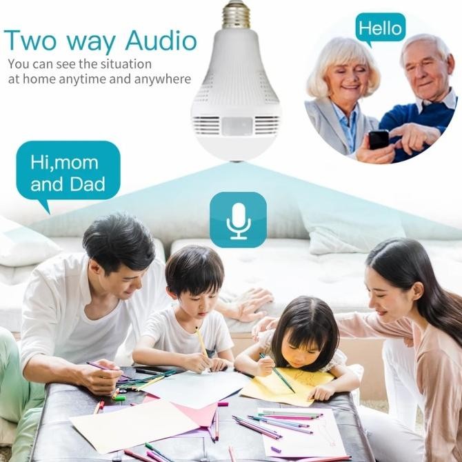 Sale Kamera Rahasia Cctv Bohlam Lampu Led Sensor Gerak-Spy Cam-Lampu Ip Cam