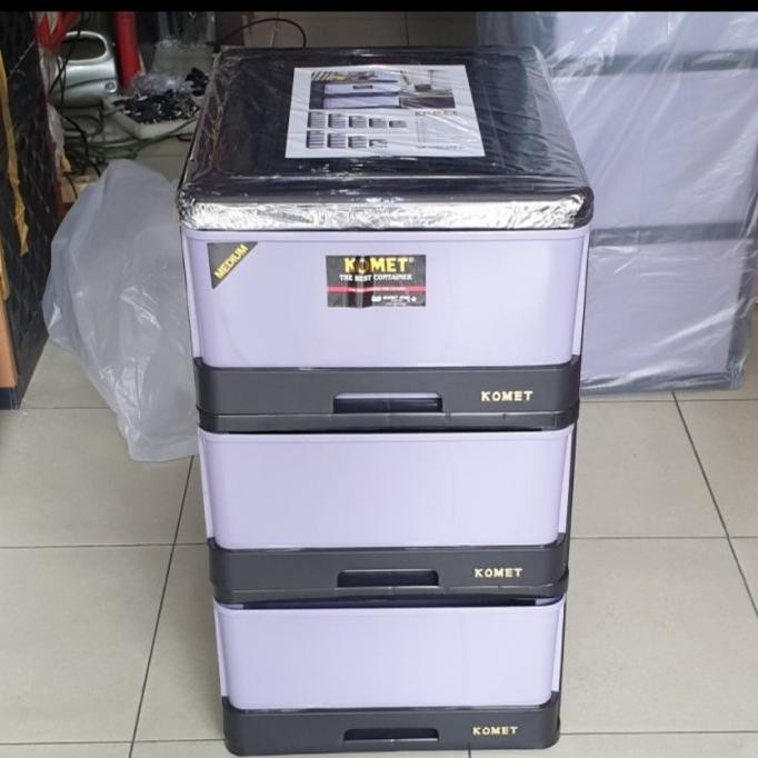 lemari plastik laci plastik komet susun 3 M