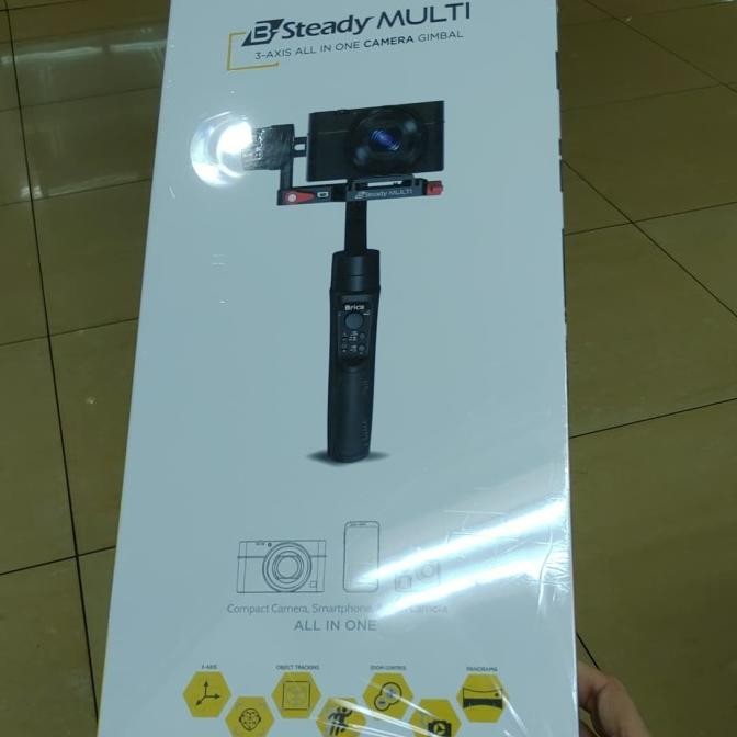Brica B-Steady Multi 3-Axis Multi Camera Gimbal Resmi New Stok