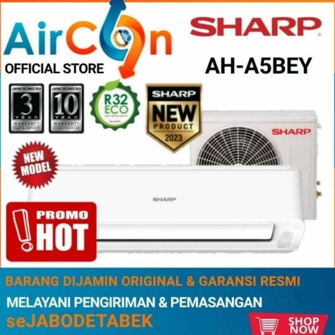 Murah Ac Sharp Ah-A 5 Ucy Turbo Cool 0.5 Pk 1/2Pk Ah-A5Ucy Unit Only
