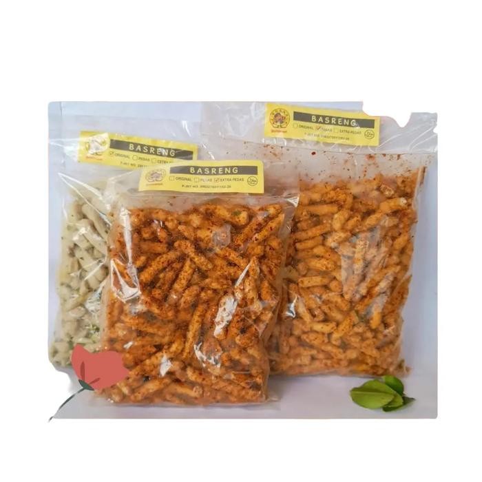 

SALE Basreng kering pedas gurih 250 GR Camilan Goreng Food Snacks Cemilan Makanan