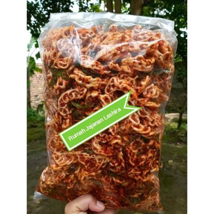 

KOMPLIT 500 gram SEBLAK KERUPUKSEBLAK MAWAR MAMANG RAFAEL pedas daun jeruk Kering Food Snacks