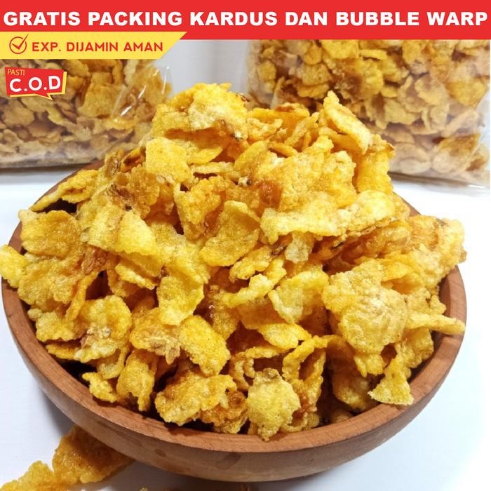 

BERMUTU emping jagung pedas manis 250 gram snack kiloan makanan ringan cemilan camilan jajanan viral