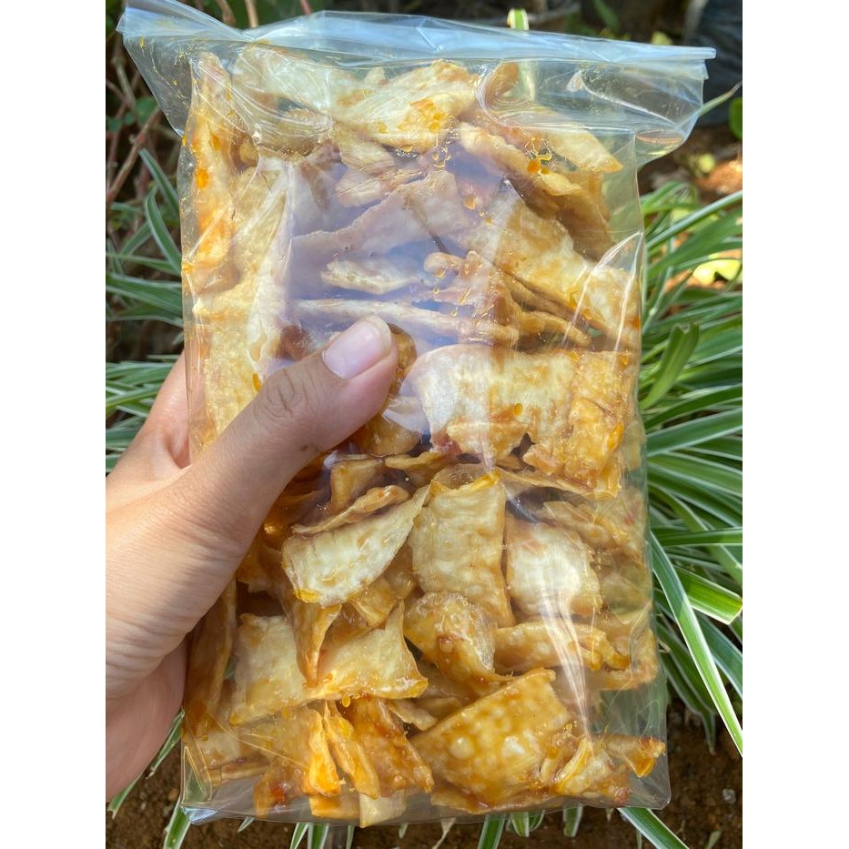 

BERMUTU Kripik Singkong Pedas Manis Balung Ketek Asli Wonogiri 500gr - Makanan Cemilan Food Kripik