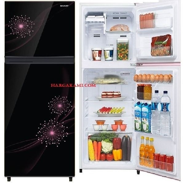 Kulkas Sharp Sj 237 Mg Dp/Db 2 Pintu Xtra Big Freezer 187 Liter 130 Wa