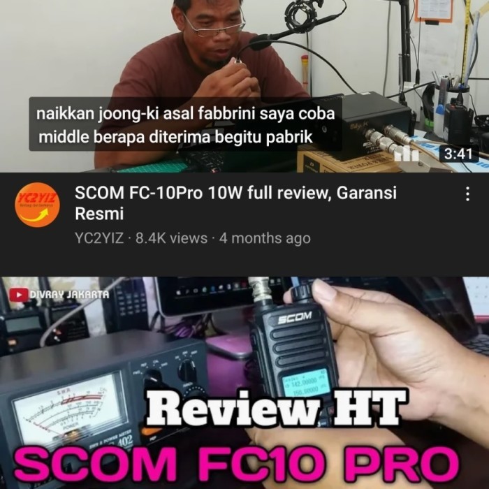 Scom Ht Fc10 Pro Ht Full Power 10 Watt Dual Band Fc 10 Pro