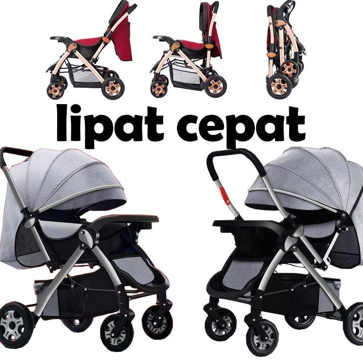 Troller Bayi 07 Lipat Traveling Mudah Dunaan Tahan Lama