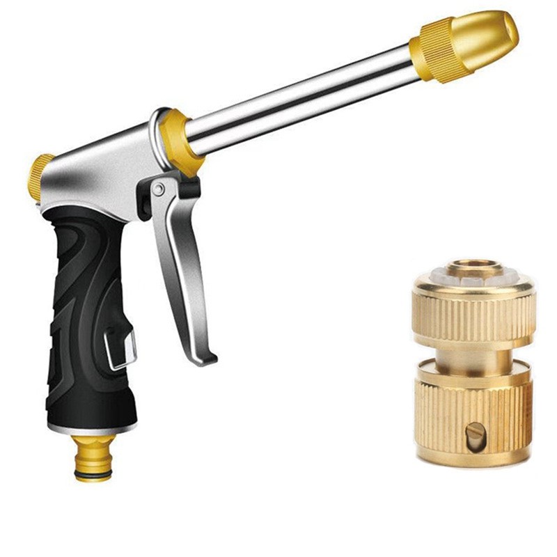 KESP AT69 -Upgraded Garden Hose Nozzle, Metal Spray Gun With Full Copper Nozzle, High Pressure Water
