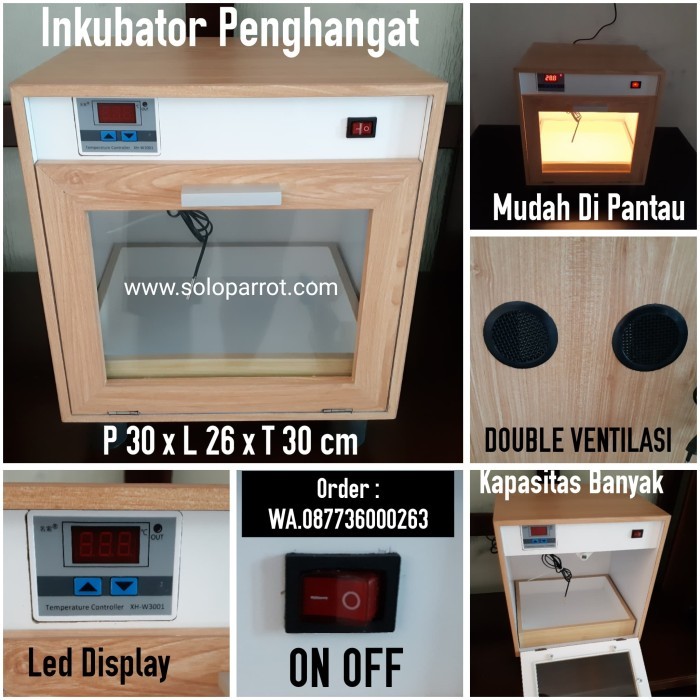 Inkubator Penghangat Anakan Burung