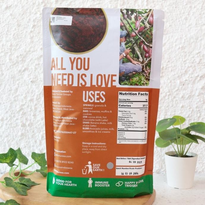 

ORGANIC DARK COCOA POWDER| BUBUK COKELAT ORGANIK 500G - TIMURASA