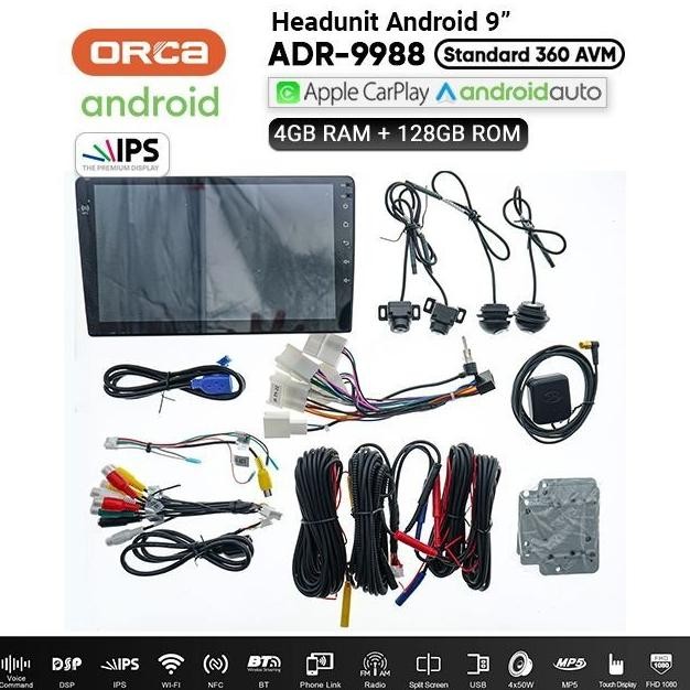 Spesial Head Unit Android Orca Standart Nfc Built In Kamera 360