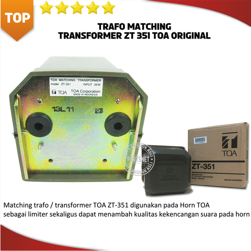 TRAVO TOA ZT-351 TRAFO MATCHING TRANSFORMER ZT 351 ORIGINAL MECING