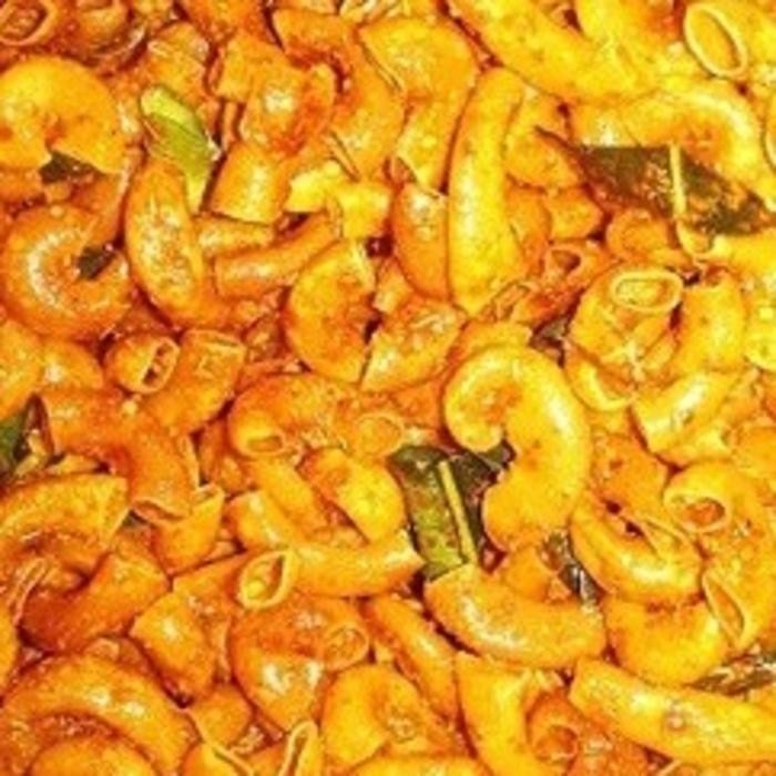 

TERJAMIN 1/4 KG MAKARONI CIKRUH PEDAS DAUN JERUK makaroni cikruh 250gr Camilan Food Snacks