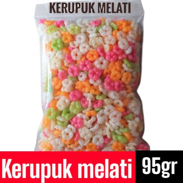 

BERMUTU kerupuk melati gurih asin 95 gram Snack Keripik Cemilan Kering Makanan Food Pedas