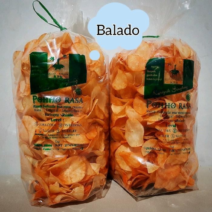 

BERKUALITAS Keripik Singkong 1kg Balado Termurah 1000gram Snacks Food Pedas Makanan