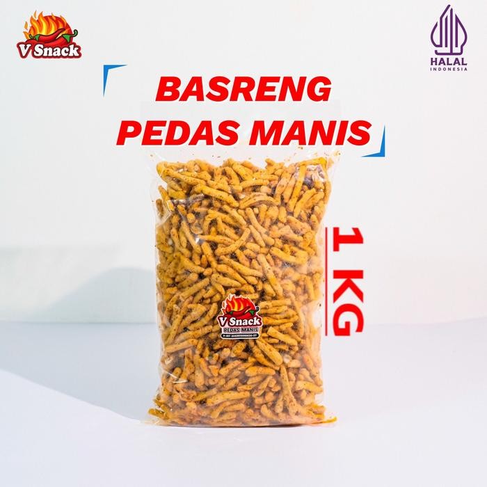 

BIG SALE Basreng pedas manis jeruk purut 1kg Kering Makanan Food Snacks Goreng