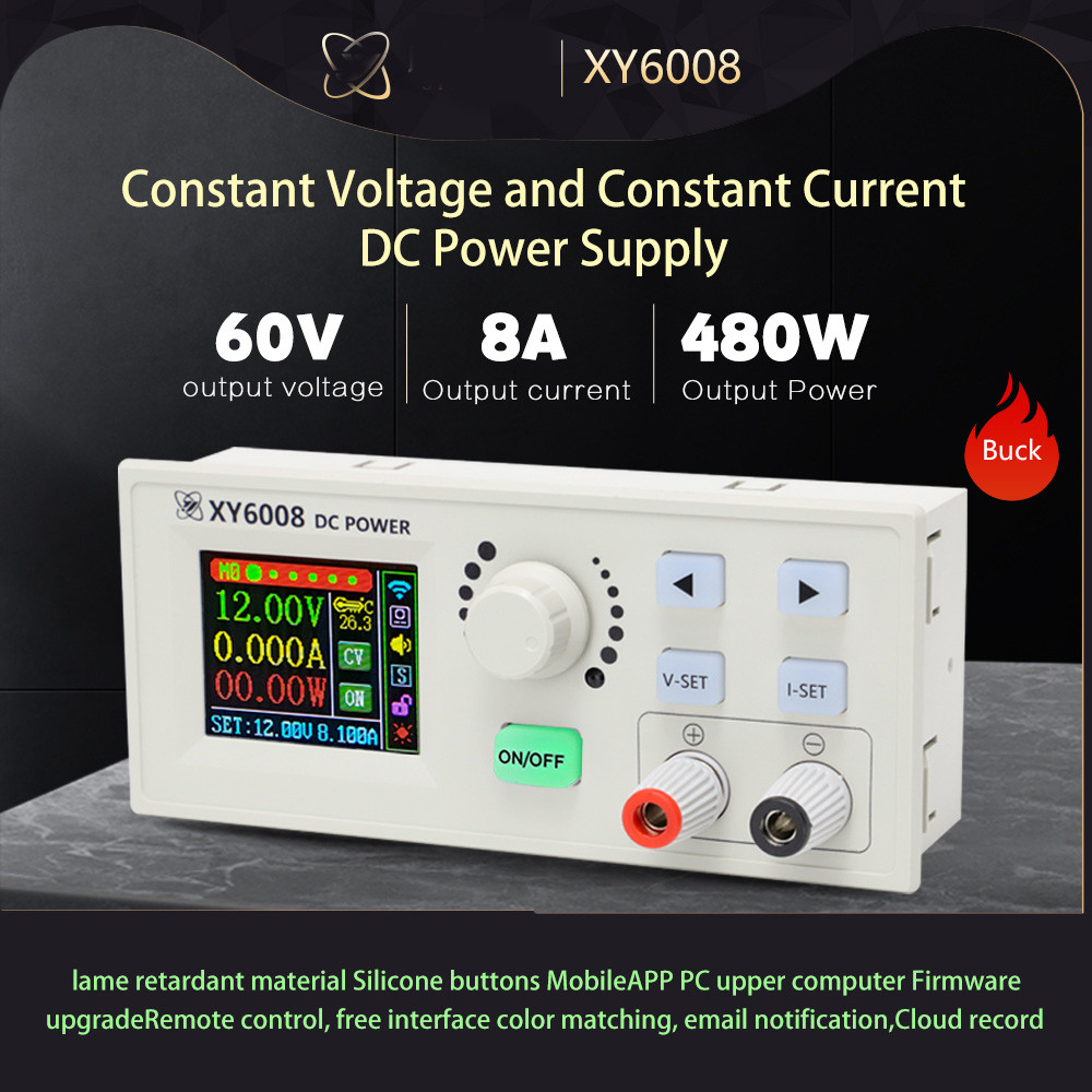 TAM 480W 60V 8A ​Digital DC Buck Power Supply Module 1.8 inch Adjustable DC Regulated Constant Volta