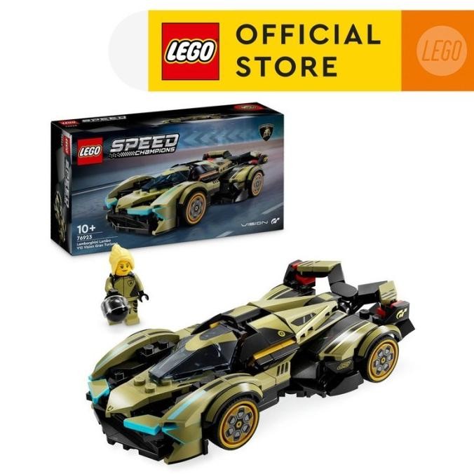 Ready LEGO Speed Champions 76923 Lamborghini Lambo V12 Vision GT Super Car (230 Pieces) (10 Tahun+) 