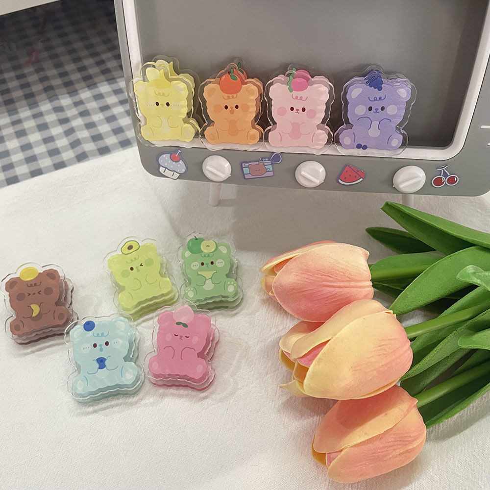 

Bear Acrylic Clip Cartoon Cute Exam Stationery PP Clip