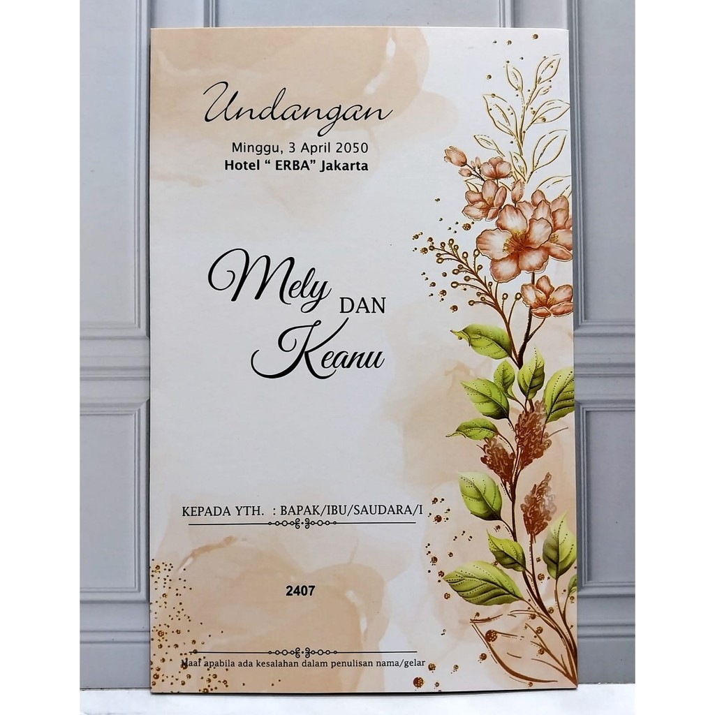 Blangko Undangan Erba Kosong 2407