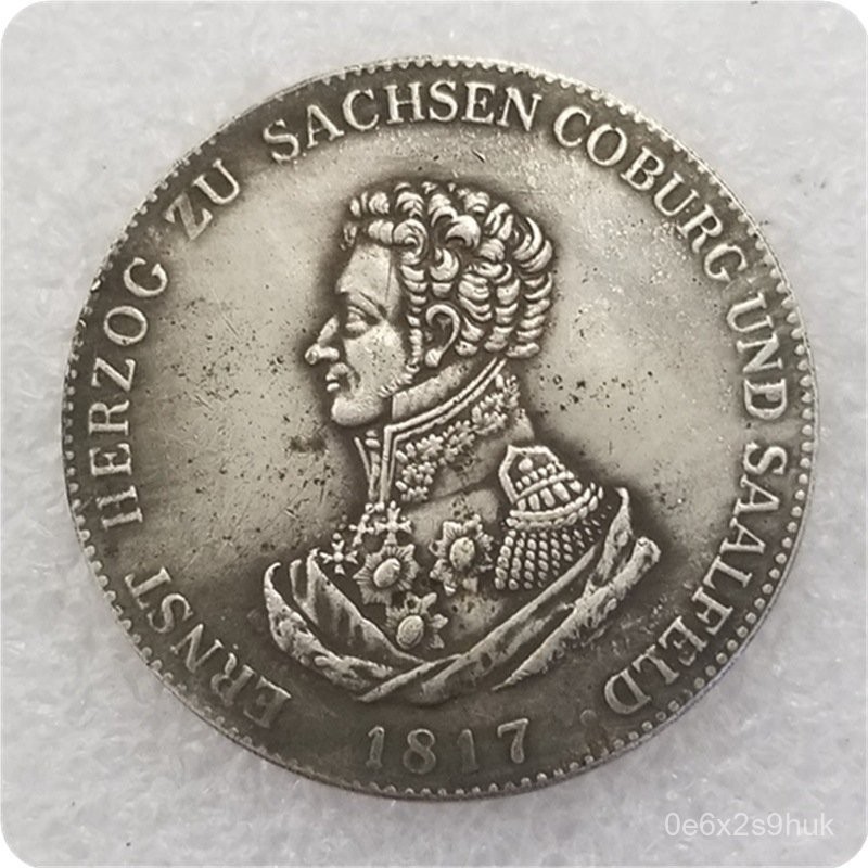 Kerajinan Koin Jerman1817Koleksi Perak Koin Peringatan Bahan Kuningan1833