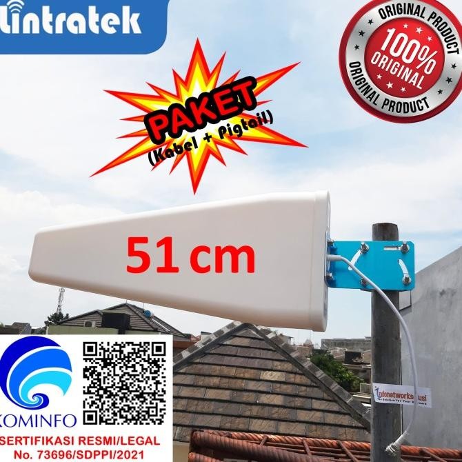 CO ANTENA LOG PERIODIC MODEM TELKOMSEL ORBIT MAX B818 E5577 E5573 51 cm
