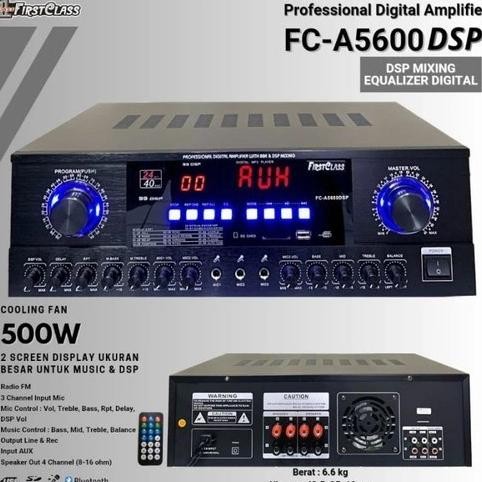 Amplifier Firstclass Fc-A5600 Dsp / Fc A 5600 Dsp Original Ampli Mixer Fc A 5600 Dsp - Tanyakan Stoc
