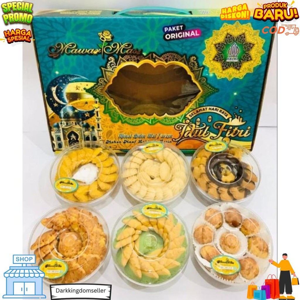 

Kue Paket Lebaran Ekonomis Isi 6 Toples D Best Seller