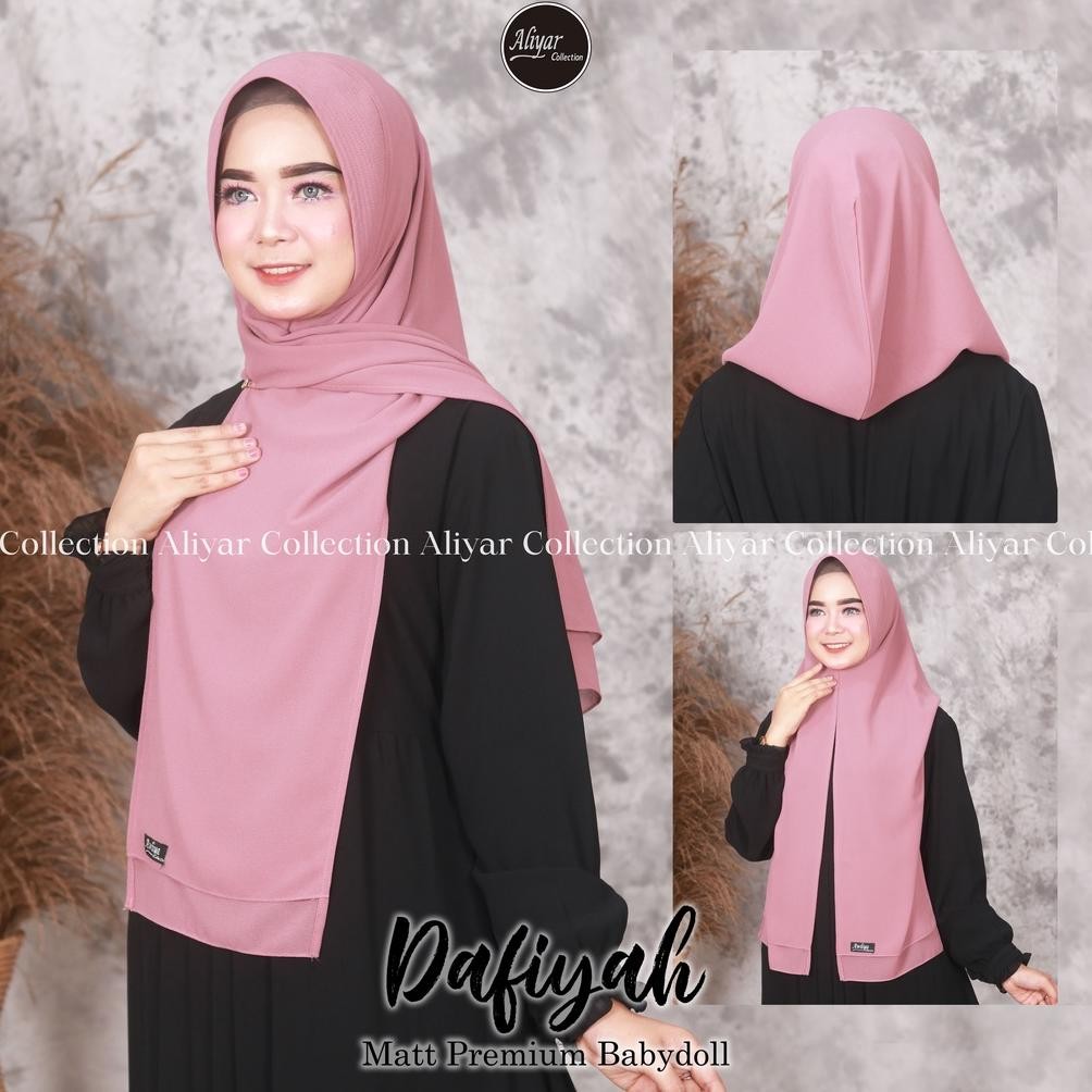 Terbaru.>> Hijab Original Aliyar //Aliyar Terbaru Terlaris Ceruty Babydoll//Khimar //Original Aliyar