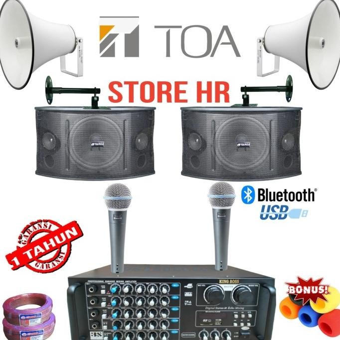 Paket Speaker Targa 8 Inch Corong Toa Resmi New Stok