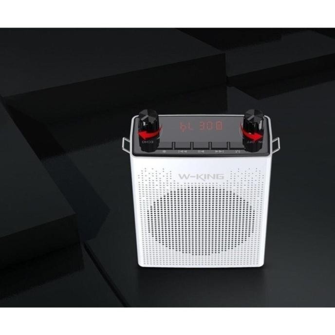 Wking Speaker Pinggang Tour Guide Mic Karaoke Ks16 Bluetooth Mini New Stok