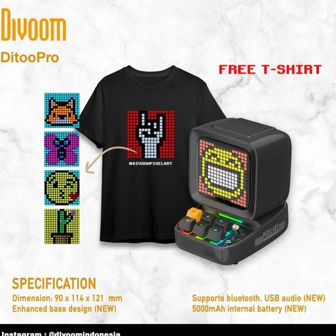 Divoom Ditoo Pro New Stok