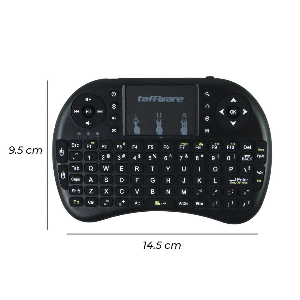Mini Keyboard Wireless Touch Pad 2.4 Ghz & Fungsi Mouse Untuk Pc Android Hp Handphone Tv Box Smart T