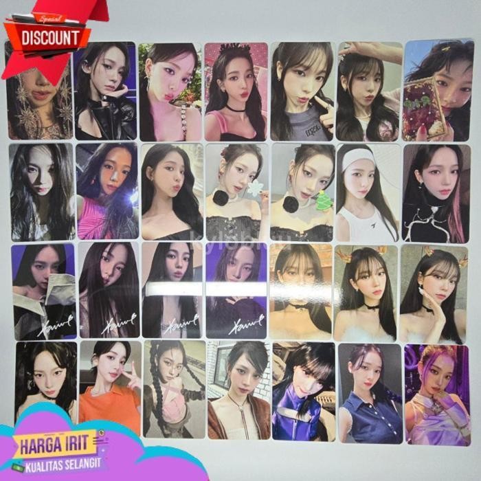 FLASH SALE [READY] PHOTOCARD PC OFFICIAL AESPA KARINA GISELLE WINTER NINGNING ALBUM SMINI POB PRE OR