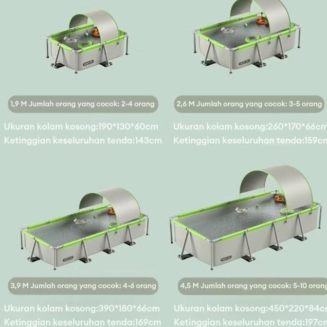 Kolam renang portable jumbo/kolam renang instan/kolam renang praktis ABD