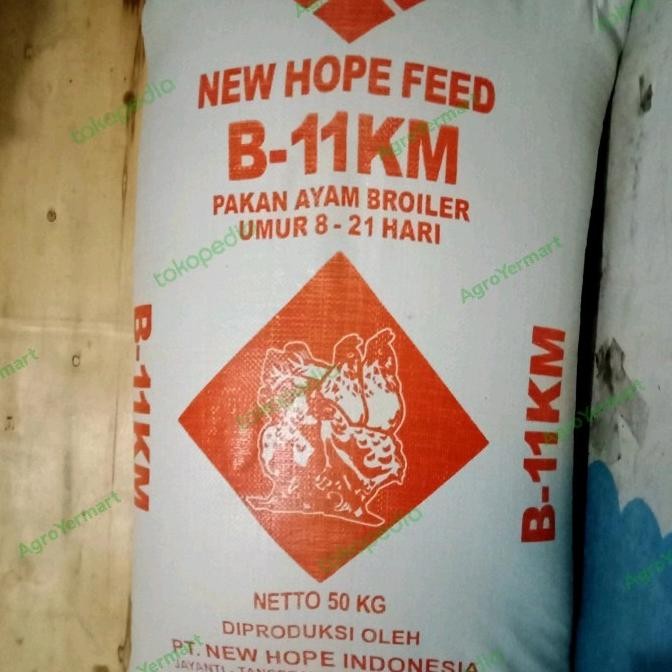 Pakan Ayam B-11KM Broiler Pedaging 8-21 Hari Protein 20% Murah Hemat HARA