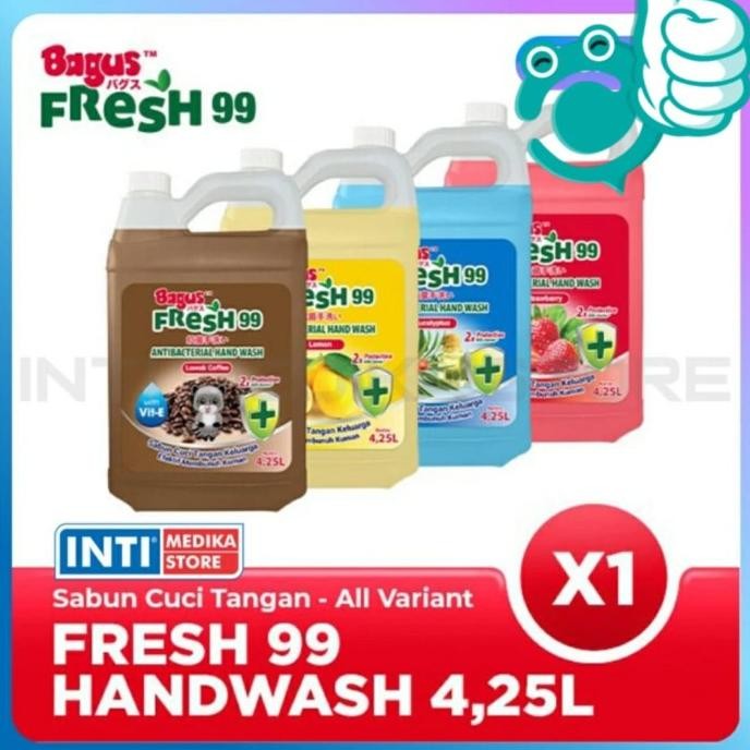 

Produk Baru!! Hand Soap Bagus Fresh 99 (4 Liter) Coffee Lemon