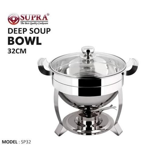 

Produk Baru!! PANCI PENGHANGAT PEMANAS SOP DEEP SOUP BOWL STAINLESS SUPRA 32CM 32 CM