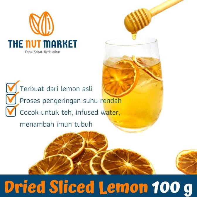 

Produk Baru!! Slow dried Lemon / Lemon Iris Kering / Dehydrated Sliced Lemon 100 gr
