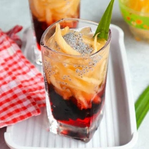 @#@#@#] Gelas Segi Kotak Minum Kopi Jus Latte Cappucino Es Lemon Tea Alkohol