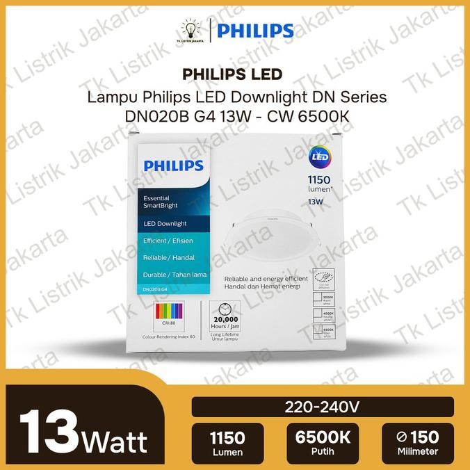 Lampu - Lampu Downlight Led Plafon Philips Dn020B G4 13W 6 Inch