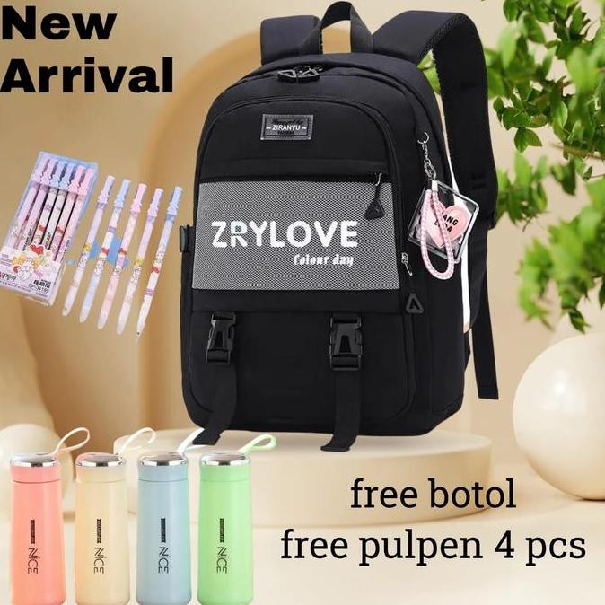 Tas Sekolah Anak-anak Zrylove Perempuan Tas Cewek Cowok Buku Ransel Sekolah Baru 2023 Fashion Fashio