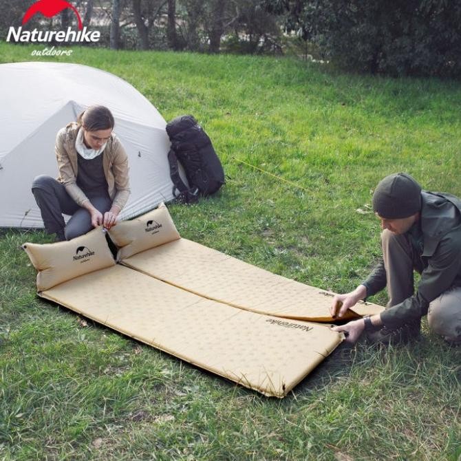 sleeping pad matras NATUREHIKE NH18Q010 NH15Q002 single double couple Original dan Terpercaya
