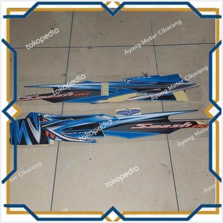 [AYM] STRIPING SMASH 110 R 2009 BIRU HITAM