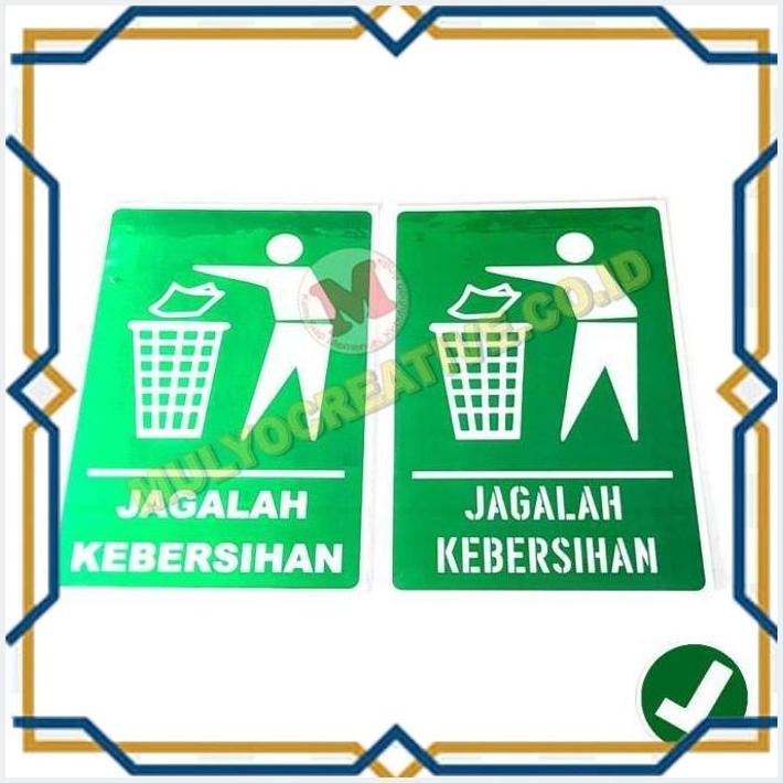 

[MUL] PAPAN AKRILIK PAPAN PERINGATAN PAPAN SIGN JAGALAH KEBERSIHAN