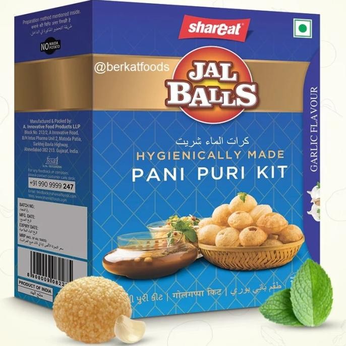 

favorit] Garlic Pani Puri Set Kit Shareat India / Paket Kerupuk Papad Bumbu Kuah Bawang Putih Manis Vegetarian