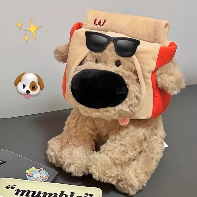 Mainan Plush Anak Anjing Bulldog Prancis Poodle Hidung Besar